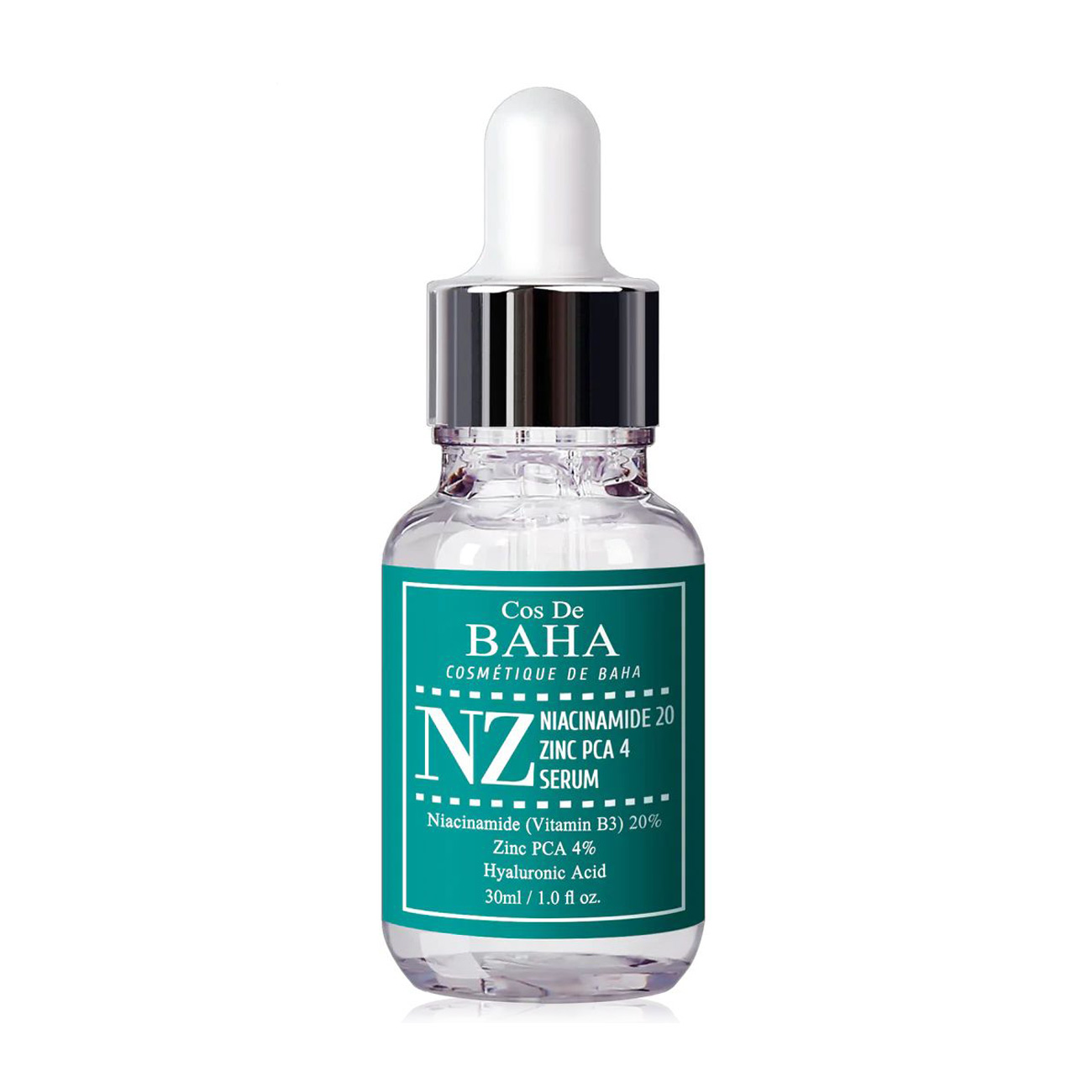 Сироватка для обличчя Cos De Baha Niacinamide 20% + Zinc 4% Serum з ніацинамідом та цинком, 30 мл